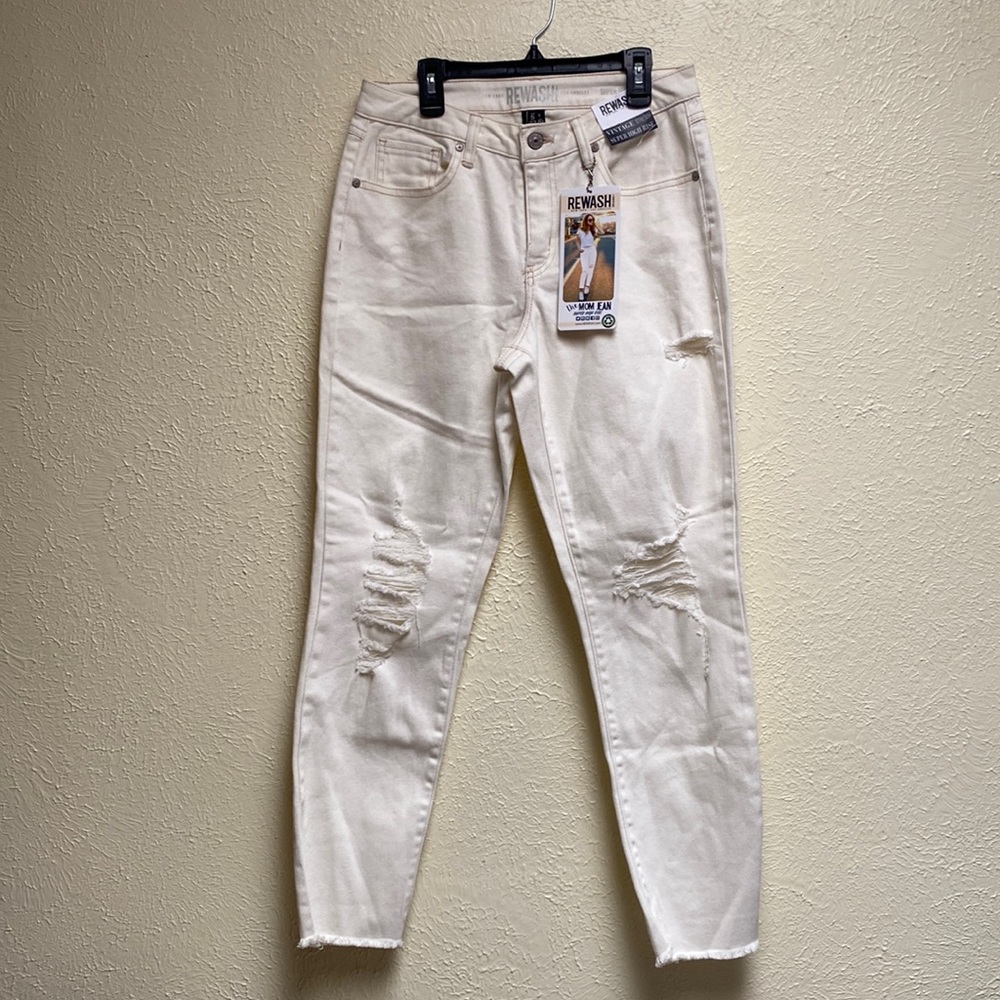 Rewash The Mom Jean Super High Rise vintage stretch size 5/27 NWT